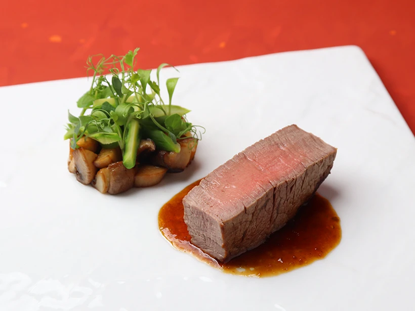 牛フィレ　柚子胡椒香るソース 