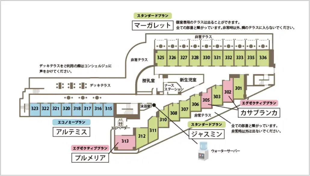 3階病棟見取り図